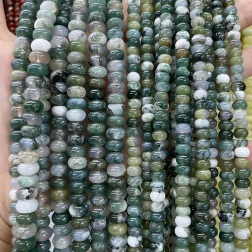 Naturlige indiske agat perler, Indiske Agate, Abacus, poleret, du kan DIY & forskellig størrelse for valg, blandede farver, Solgt Per Ca. 38 cm Strand