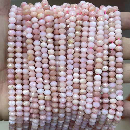 Zee Opaal Kralen, Pink Opal, Abacus, DIY & verschillende grootte voor keus & gefacetteerde, roze, Per verkocht Ca 38 cm Strand