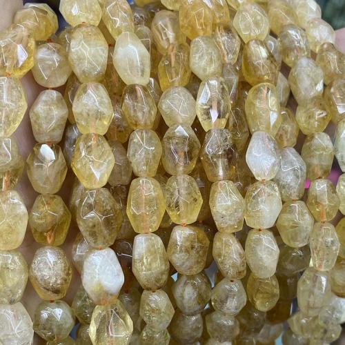 Perles Citrine naturelles, perles de citrine, DIY & facettes, Jaune, 11x15mm, Vendu par Environ 38 cm brin