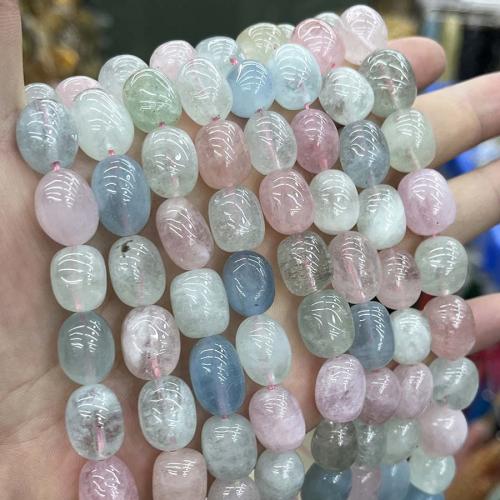 Perles bijoux en pierres gemmes, morganite, pepite, DIY, couleurs mélangées, Length about 10-15mm, Vendu par Environ 38 cm brin