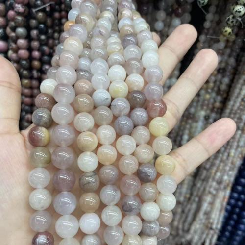 Perles bijoux en pierres gemmes, Violet naturel, Rond, poli, DIY & normes différentes pour le choix, couleurs mélangées, Vendu par Environ 38 cm brin