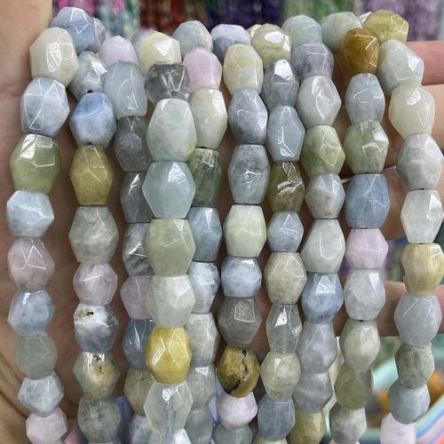 Perles bijoux en pierres gemmes, aigue-marine, DIY & facettes, couleurs mélangées, 12x14mm, Vendu par Environ 38 cm brin
