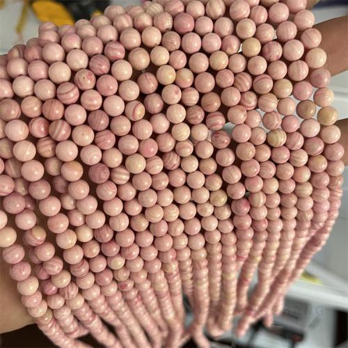 Koraliki z naturalnej słodkowodnej perły, Muszla Królowej Muszli, Koło, DIY, różowy, 6mm, około 63komputery/Strand, sprzedane przez Strand