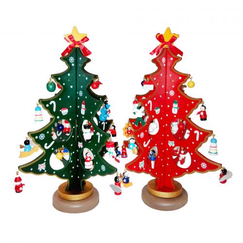 Christmas Decoration, Wood, Christmas Tree, Christmas Design, more colors for choice, Spread Size: 24 * 28CM, Sold By PC