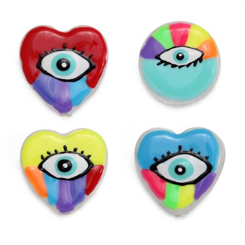 Fashion Evil Eye Jewelry Beads Shell & DIY & enamel Sold By PC