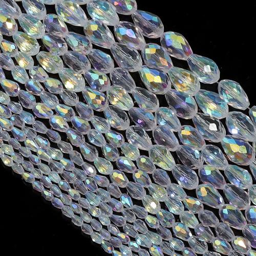 Crystal Beads Teardrop DIY Sold By Strand