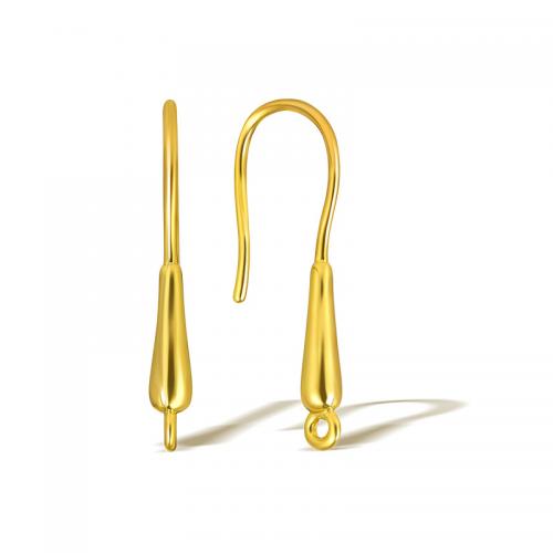 Brass Hook slangetje, Messing, plated, DIY, meer kleuren voor de keuze, Verkocht door pair