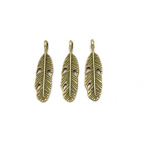 Zinc Alloy Leaf Pendants plated DIY nickel lead & cadmium free Approx Sold By Bag