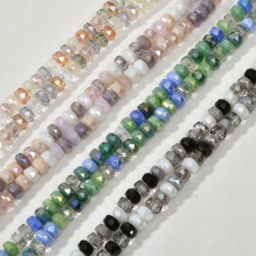 Crystal perle, Kristal, Stan Okrugli, možete DIY, više boja za izbor, 8x5mm, Rupa:Približno 1.3mm, Približno 70računala/Strand, Prodano By Strand