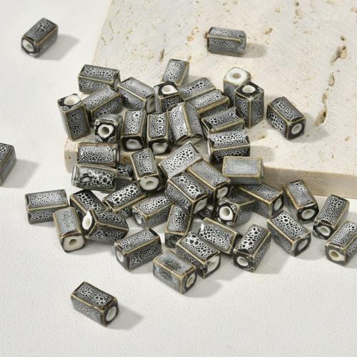 Porcelain Jewelry Beads Rectangle DIY Approx 2.7mm Sold By PC