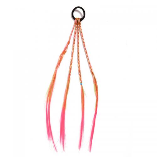 Ponytail Holder Rubber Band with Artificial Fibre Vacuum Ion Plating for children Length Approx 38.8 cm Sold By PC