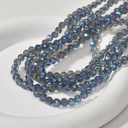 Runde Crystal Beads, Krystal, du kan DIY, flere farver til valg, 5.80mm, Hole:Ca. 1.2mm, Ca. 95pc'er/Strand, Solgt af Strand
