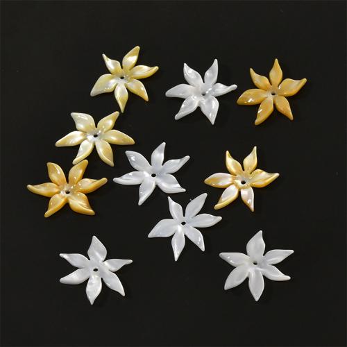 Natural Freshwater Shell Beads Flower DIY Approx 0.6mm Sold By PC