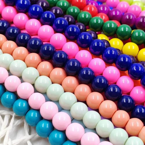 Fashion Glass Beads Round DIY 8mm Sold Per Approx 38 cm Strand
