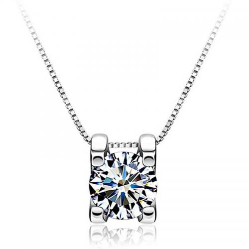 Cubic Zirconia Brass Pendants Cupronickel Geometrical Pattern platinum color plated DIY & with cubic zirconia Sold By PC