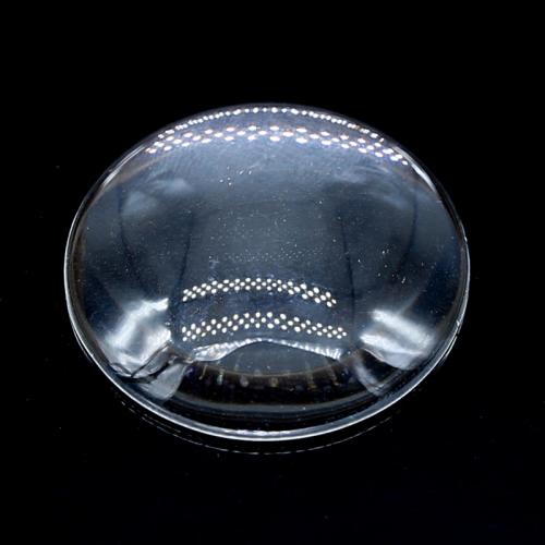 Fridge Magnets Glass Flat Round DIY clear 35mm Approx Sold By Bag