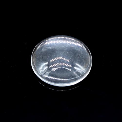 Fridge Magnets Glass Flat Round DIY clear 18mm Approx Sold By Bag