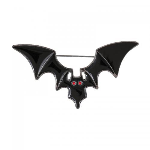 Zinc Alloy Brooches Bat Halloween Design & enamel nickel lead & cadmium free Approx Sold By Lot