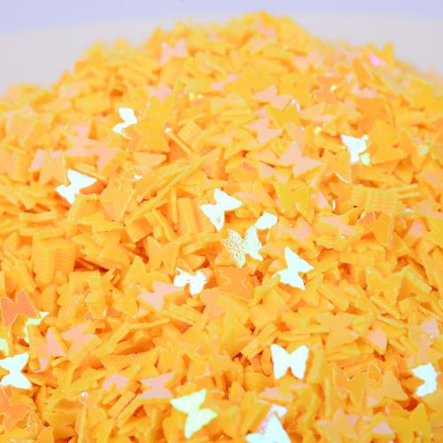 Plastic Sequin, PVC Plastic, Butterfly, DIY, more colors for choice, 4mm, Sold By Bag
