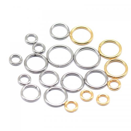 RVS Gesloten Ring, 304 roestvrij staal, Galvanische beplating, DIY & verschillende grootte voor keus, meer kleuren voor de keuze, 1000pC's/Bag, Verkocht door Bag