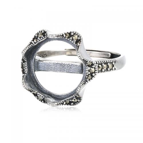 925 Sterling Silver Nastavení prst prsten, DIY, nikl, olovo a kadmium zdarma, Prodáno By PC