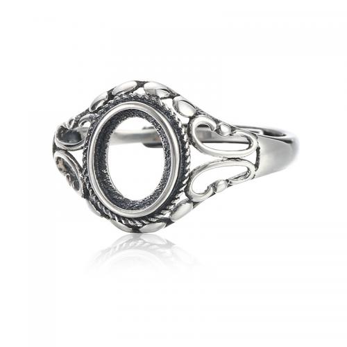 925 Sterling Silver Socrú Finger Ring, DIY, nicil, luaidhe & caidmiam saor in aisce, Díolta De réir PC