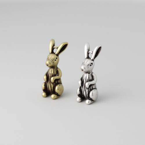 Brass Jewelry Pendants Rabbit plated DIY Sold By PC