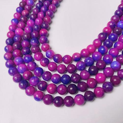 Gemstone smykker perler, Sugilite, Runde, poleret, du kan DIY & forskellig størrelse for valg, lilla, Solgt af Strand