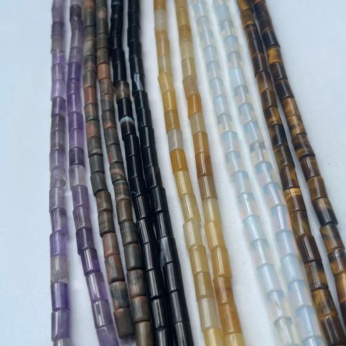 Gemstone Jewelry Beads Natural Stone Column polished DIY Approx Sold By Strand