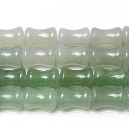 Aventurin perler, Bambus, du kan DIY, flere farver til valg, 8x12mm, Ca. 26pc'er/Strand, Solgt af Strand