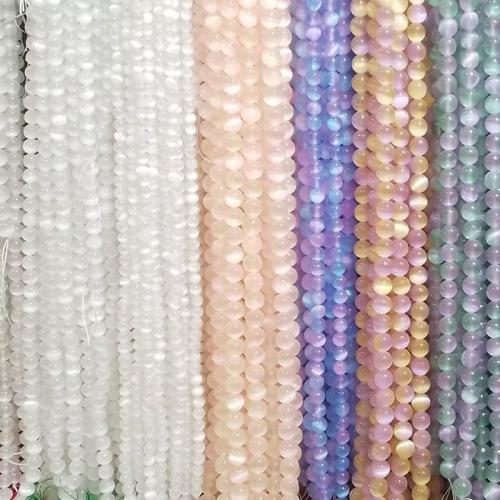 Gemstone Smycken Pärlor, Gipssten, Rund, DIY & olika storlek för val, fler färger för val, Såld Per Ca 38 cm Strand