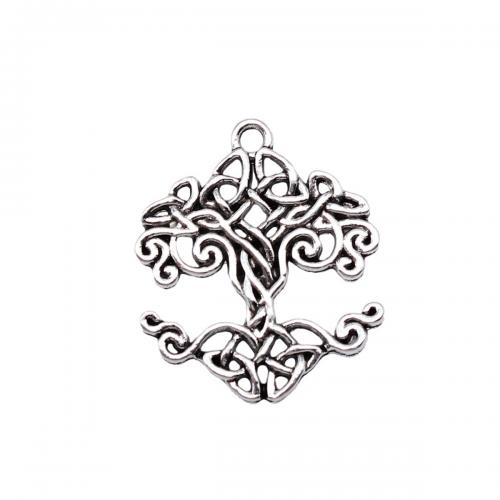 Zinc Alloy Hollow Pendants Tree plated fashion jewelry & DIY Sold By PC