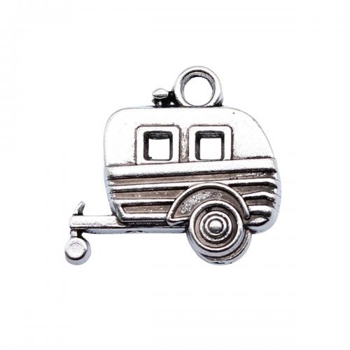 Vehicle Shaped Tibetan Style Pendants, antique silver color plated, fashion jewelry & DIY, 19x18mm, Sold By PC