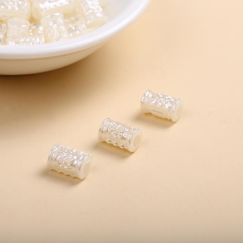 ABS Plastic Beads ABS Plastic Pearl Column DIY white Approx Sold By Lot