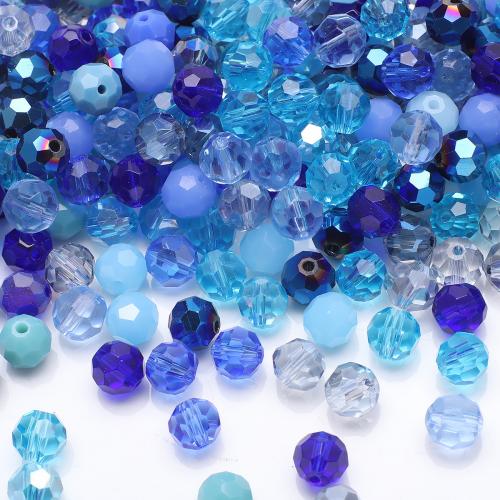 Fashion Glass Beads, DIY & faceted, more colors for choice, 8mm, Approx 50PCs/Bag, Sold By Bag