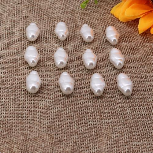 ABS Plastic Beads painted DIY white Approx Sold By Bag