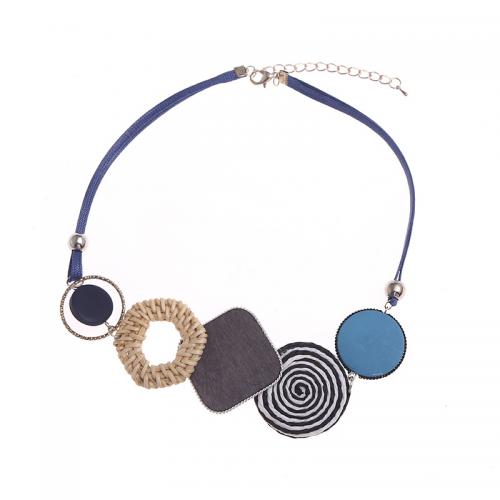 Handgemaakte halsketting, Plastic, mode sieraden & verschillende stijlen voor de keuze & voor vrouw, Lengte Ca 48 cm, Verkocht door PC
