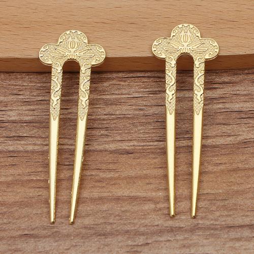 Zinc Alloy U-Type Hair Clip plated vintage & for woman nickel lead & cadmium free Approx Sold By Bag