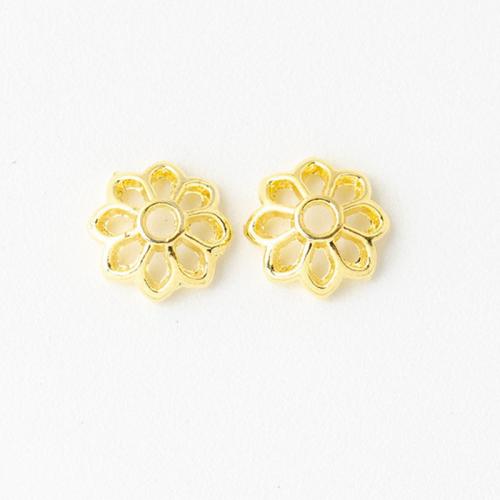 Zinc Alloy Bead Cap Flower plated DIY nickel lead & cadmium free Approx Sold By Bag