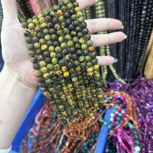 Gemstone smykker perler, Wasp Stone, Runde, du kan DIY & forskellig størrelse for valg, flere farver til valg, Solgt Per Ca. 38 cm Strand