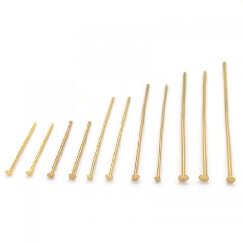 Stainless Steel Headpins 304 Stainless Steel Galvanic plating DIY golden Sold By Bag