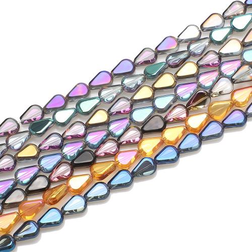 Fashion Glass Beads, DIY, more colors for choice, 8x11x4mm, Approx 30PCs/Bag, Sold By Bag