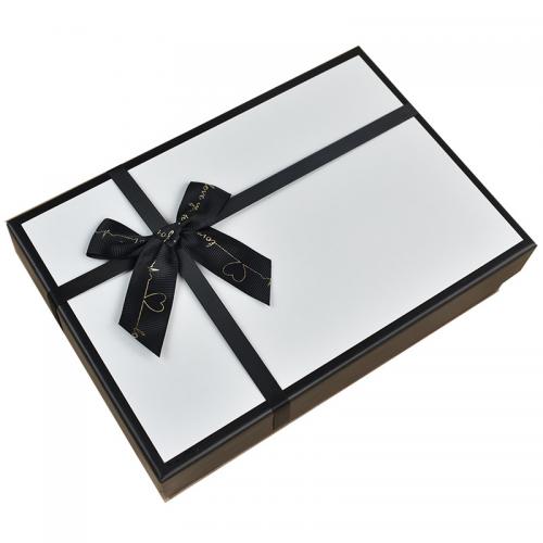 Jewelry Gift Box, Paper, multifunctional & different size for choice, white and black, Sold By PC