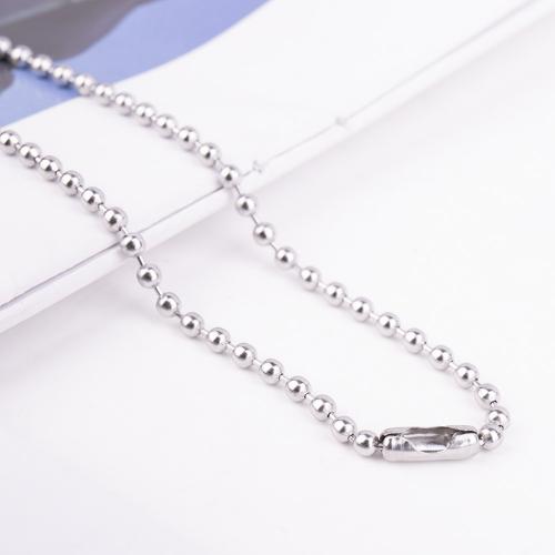 Stainless Steel Ball Chain 304 Stainless Steel original color nickel lead & cadmium free Sold By Bag