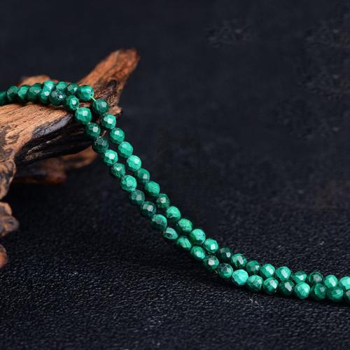 Malachit Perlen, poliert, DIY & verschiedene Größen vorhanden & facettierte, Grade A, verkauft per ca. 38 cm Strang