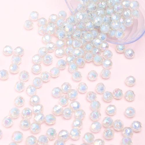 Acrylic Jewelry Beads Round AB color plated DIY 9.50mm Approx Sold By Bag