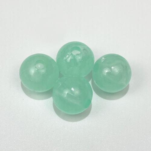 Acrylic Jewelry Beads Round DIY & luminated Sold By Bag