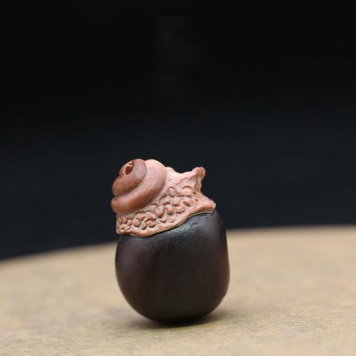 Wood Pendants Bodhi Snail Carved DIY height is about 3.1-4CM Sold By PC