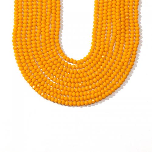 Kristall-Perlen, Kristall, DIY, mehrere Farben vorhanden, Size 3mm, ca. 128PCs/Strang, verkauft per ca. 38.4 cm Strang