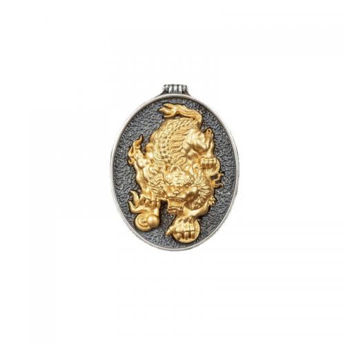 Brass Jewelry Pendants Fabulous Wild Beast plated vintage & DIY pendant length 30-50mm Sold By PC